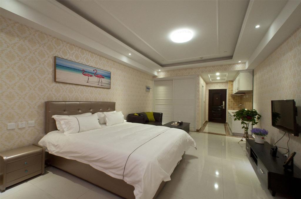 Baideng Shengdi Service Apartment Linyi Qiluyuan Square חדר תמונה